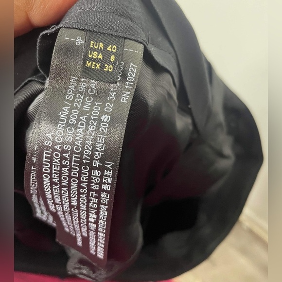 Women’s black dress suit massimo dutti size 8- medium - Picture 4 of 11